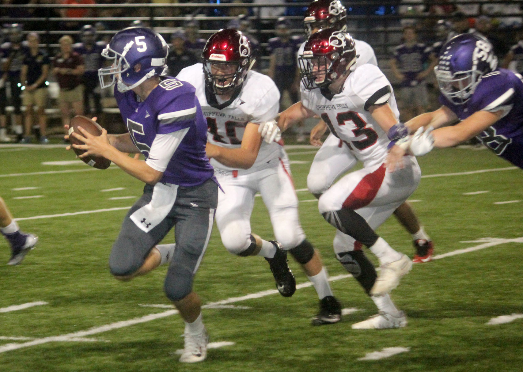 Chi-Hi football at Eau Claire Memorial 9-14-18